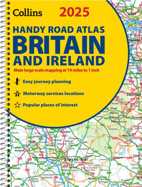 2025 Collins Handy Road Atlas Britain and Ireland : A5 Spiral-9780008652890