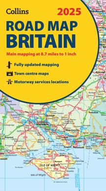 2025 Collins Road Map of Britain : Folded Road Map-9780008652913