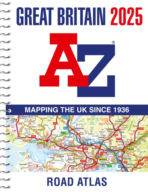 Great Britain A-Z Road Atlas 2025 (A4 Spiral)-9780008652944