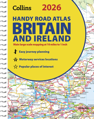 2026 Collins Handy Road Atlas Britain and Ireland : A5 Spiral-9780008719227