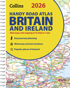 2026 Collins Handy Road Atlas Britain and Ireland : A5 Spiral-9780008719227