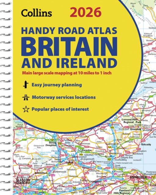 2026 Collins Handy Road Atlas Britain and Ireland : A5 Spiral-9780008719227