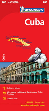 Cuba - Michelin National Map 786 : Map-9782067185494