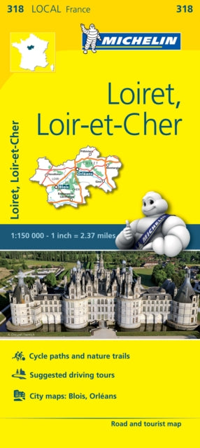 Loiret, Loir-et-Cher - Michelin Local Map 318 : Map-9782067210240