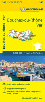 Bouches-du-Rhone, Var - Michelin Local Map 340 : Map-9782067210691