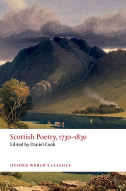 Scottish Poetry, 1730-1830-9780198803553