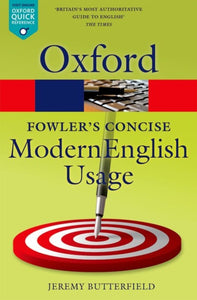 Fowler's Concise Dictionary of Modern English Usage-9780199666317