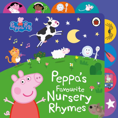 Peppa Pig: Peppa’s Favourite Nursery Rhymes : Tabbed Board Book-9780241659359