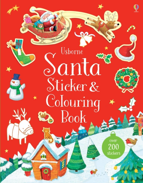Santa Sticker and Colouring Book-9781474932820