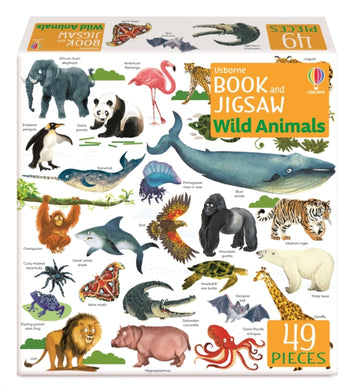 Usborne Book and Jigsaw Wild Animals-9781803704845