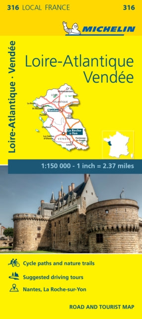 Loire-Atlantique, Vendee, France Local Map 316-9782067210202