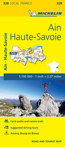 Ain, Haute-Savoie, France Local Map 328-9782067210455