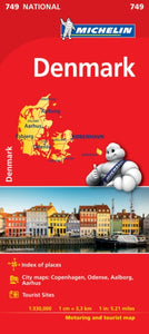 Denmark National Map 749-9782067216396