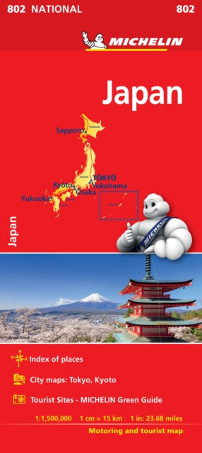 Japan - Michelin National Map 0802-9782067229259