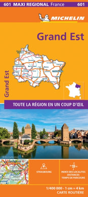 GRAND-EST, France - Michelin Maxi Regional Map 601 : Map-9782067242531